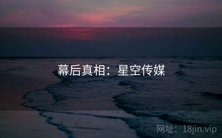 幕后真相：星空传媒