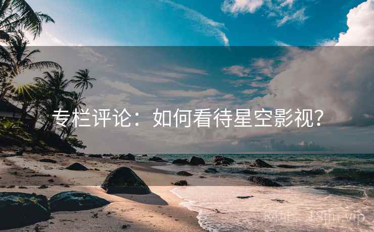 专栏评论：如何看待星空影视？