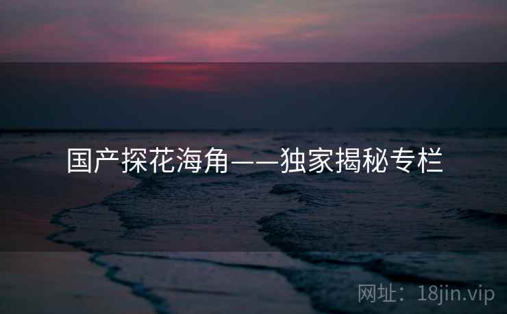国产探花海角——独家揭秘专栏