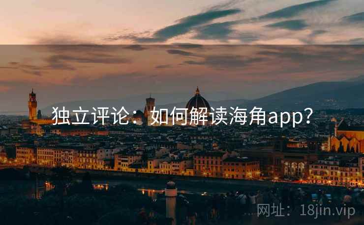 独立评论：如何解读海角app？