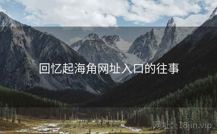 回忆起海角网址入口的往事